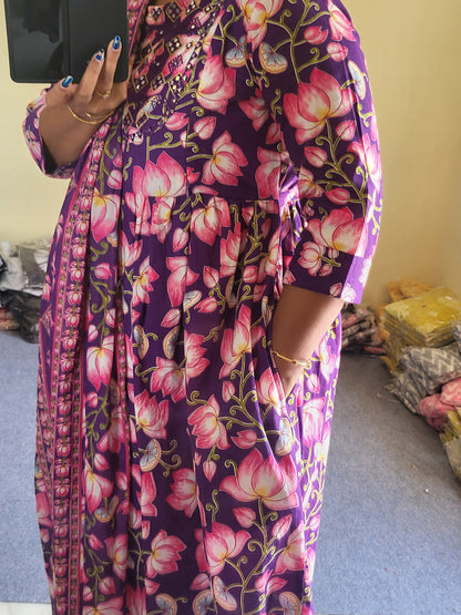 3pc sets in feeding with embroidery work