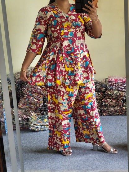 Co-ord sets in Kalamkaari feeding