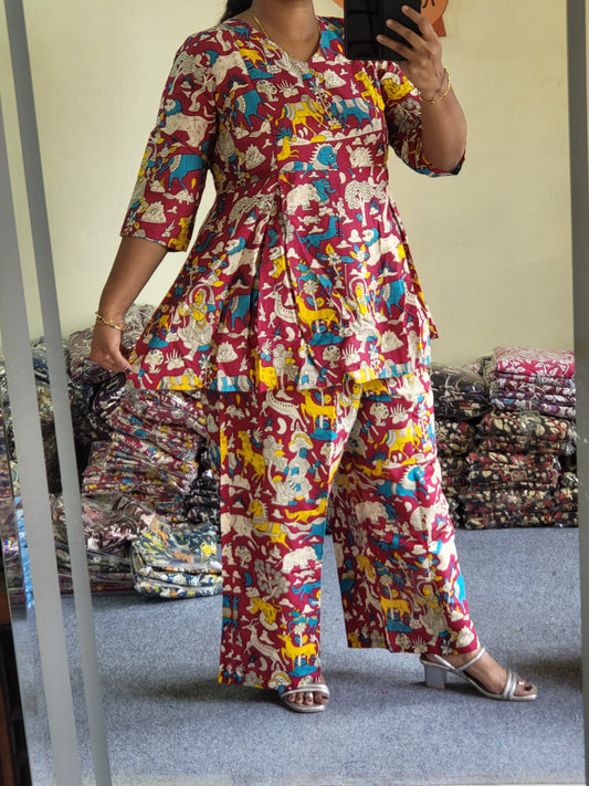 Co-ord sets in Kalamkaari feeding