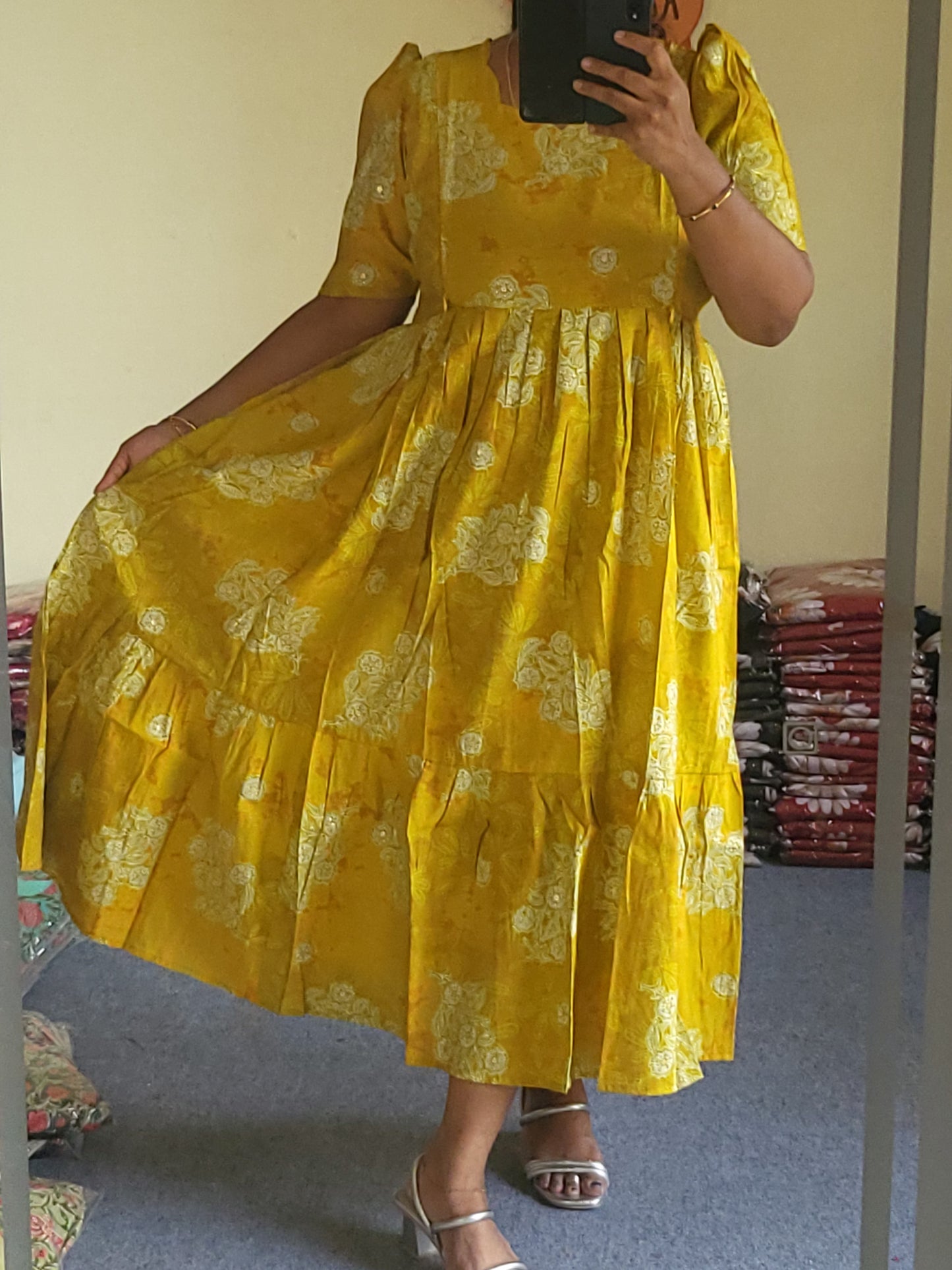 Modal chanderi feeding dresses