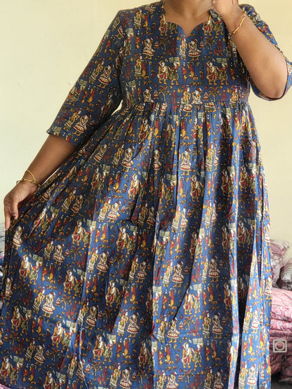 Full lining cotton Anarkali feeding