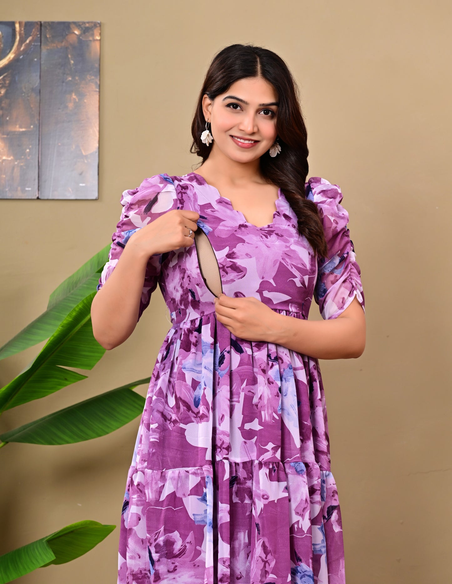 GORGETTE FEEDING KURTIS