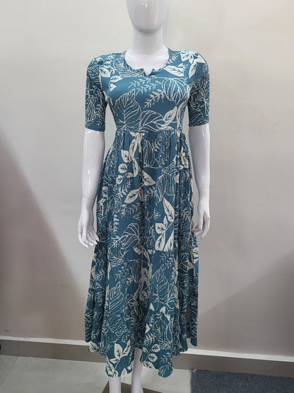 Deltacrepe feeding dresses seablu