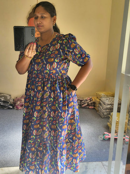 Kalamkaari full lining feeding