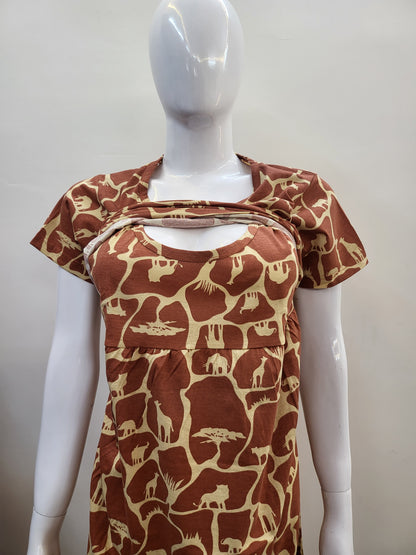 Pullup zipless feeding giraffe