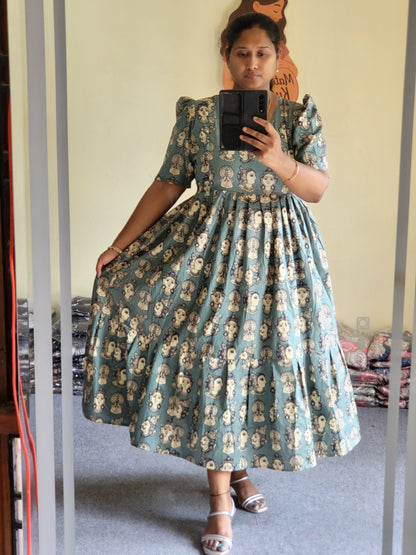 Kalamkaari print feeding kurtis