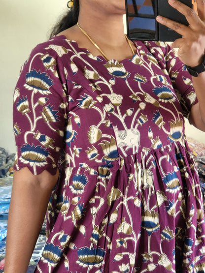 Kalamkaari  feeding kurtis