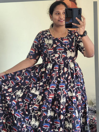 Kalamkaari feeding dresses