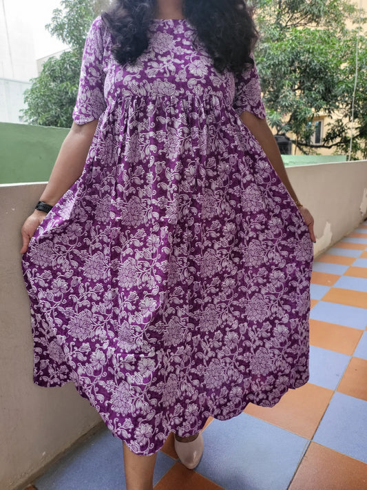 Cutwork Kalamkaari prnits feeding kurtis