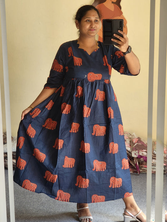 Full lining feeding kurtis