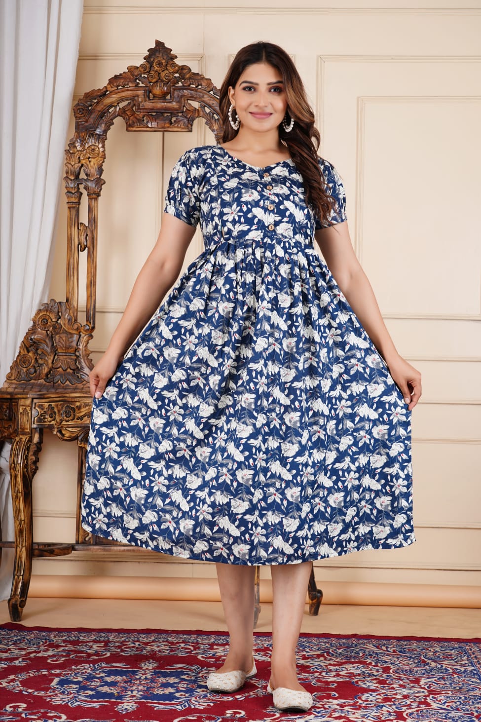 Pure cotton feeding Anarkali Kurtis