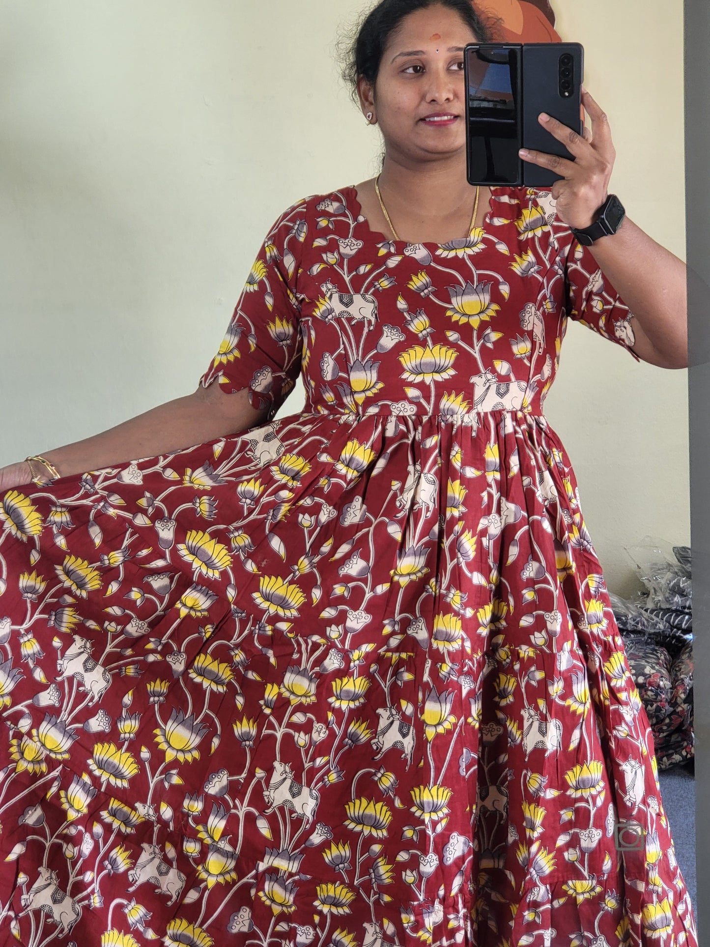 Kalamkaari feeding kurtis