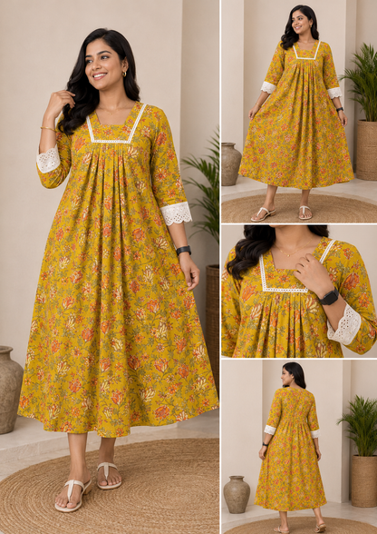A-line lace model feeding yl/org