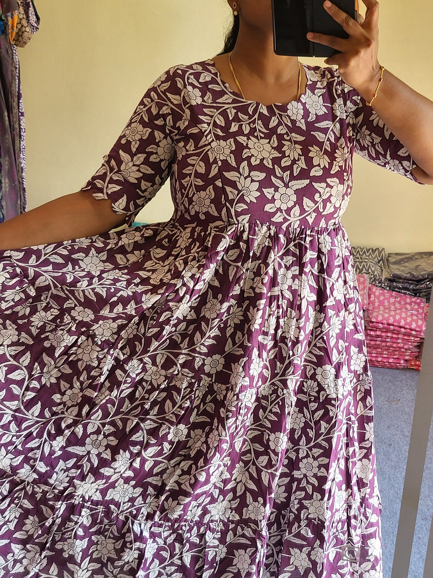 Kalamkaari feeding kurtis