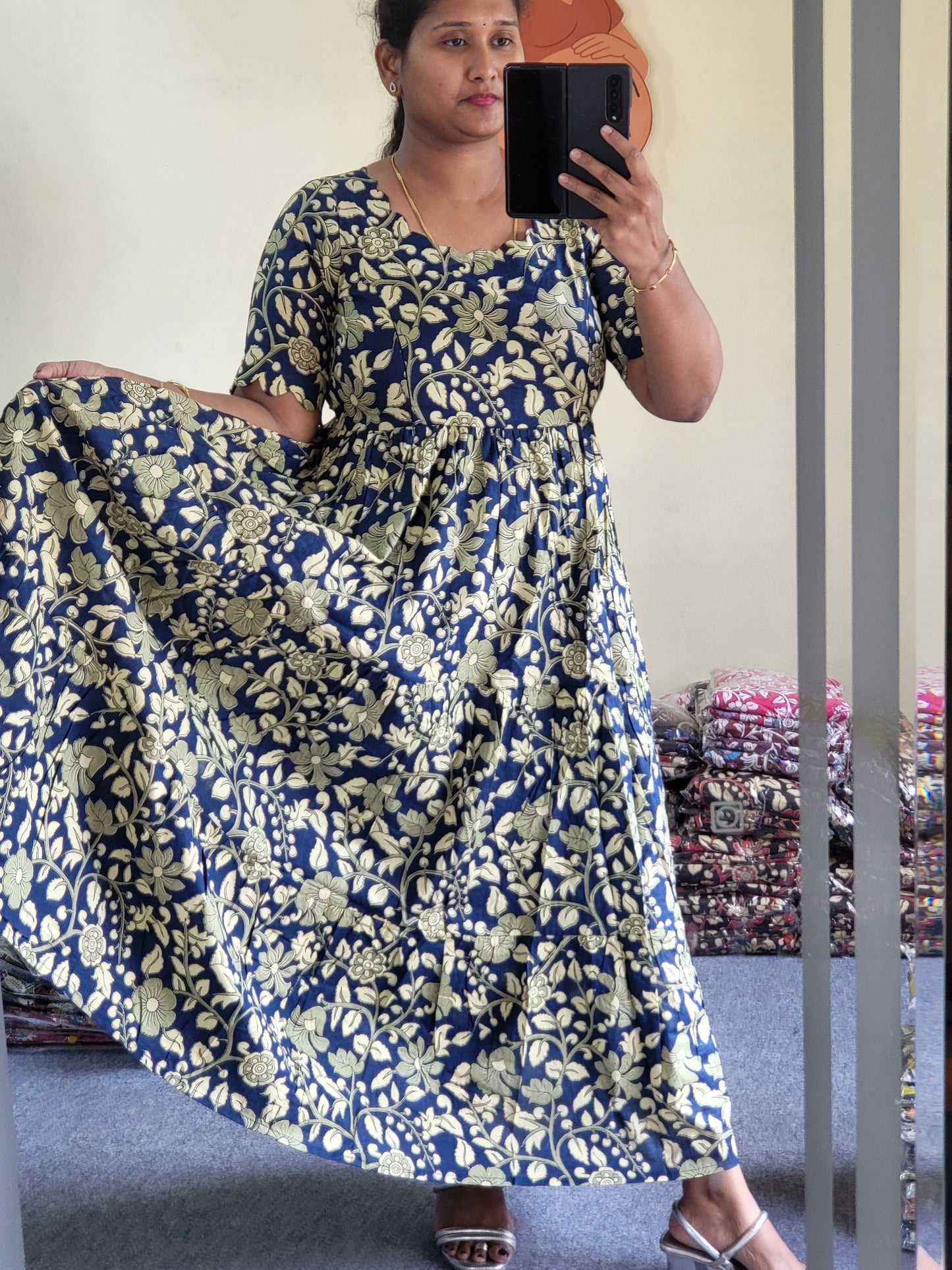 Kalamkaari feeding kurtis