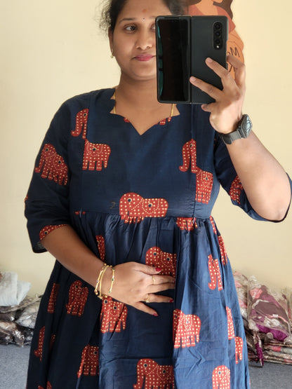 Full lining feeding kurtis