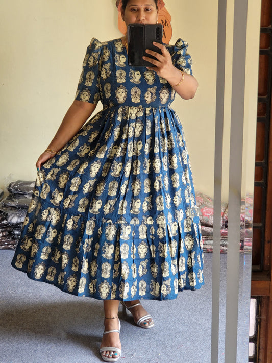 Kalamkaari print feeding kurtis