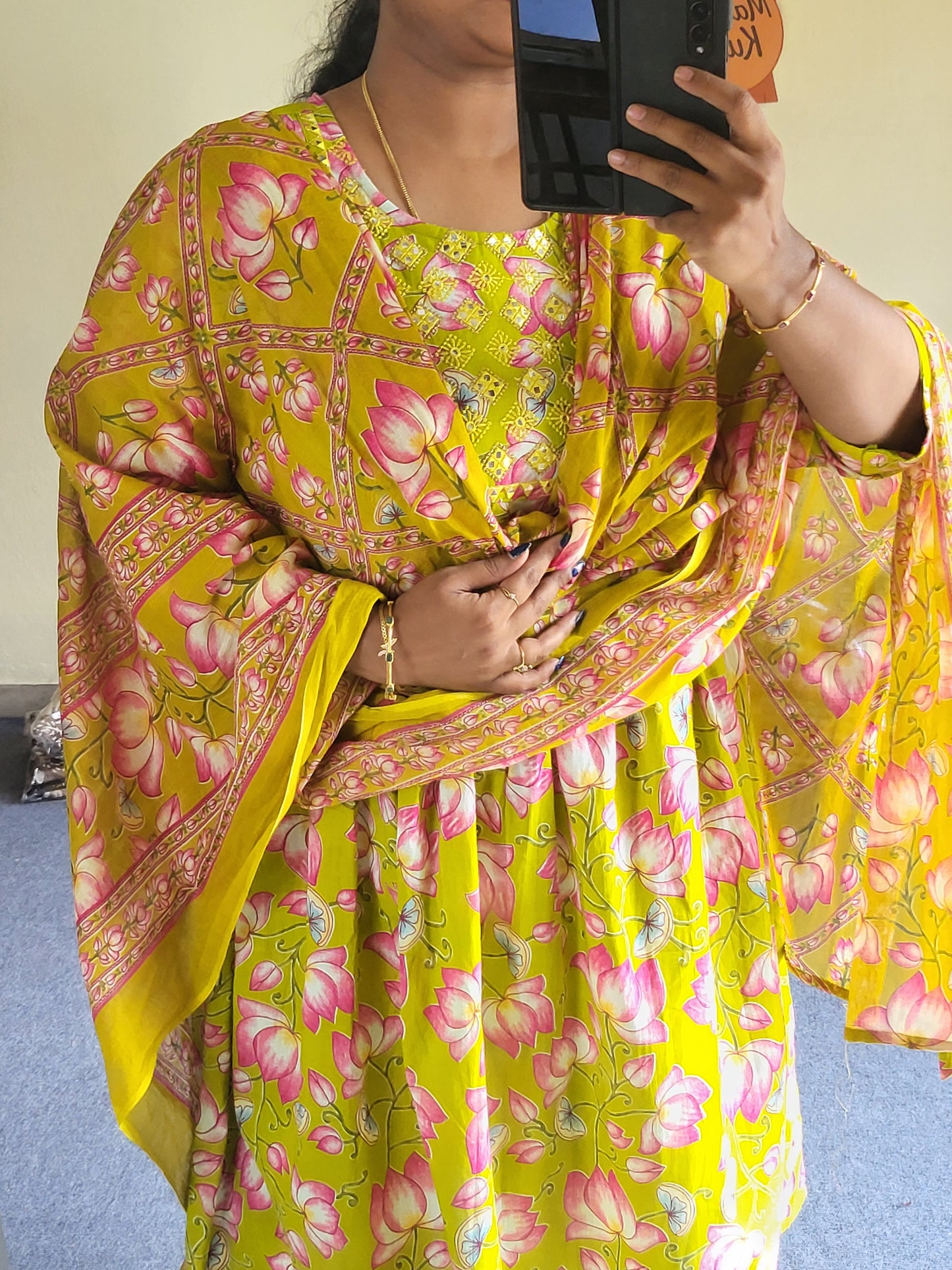 3pc set feeding with embroidery work