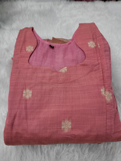Jamdhani silk feeding pink