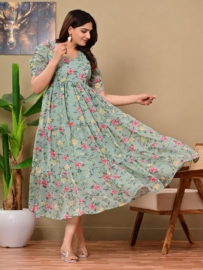 GORGETTE FEEDING KURTIS