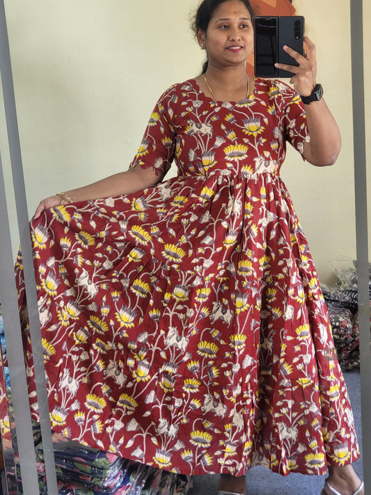 Kalamkaari feeding kurtis