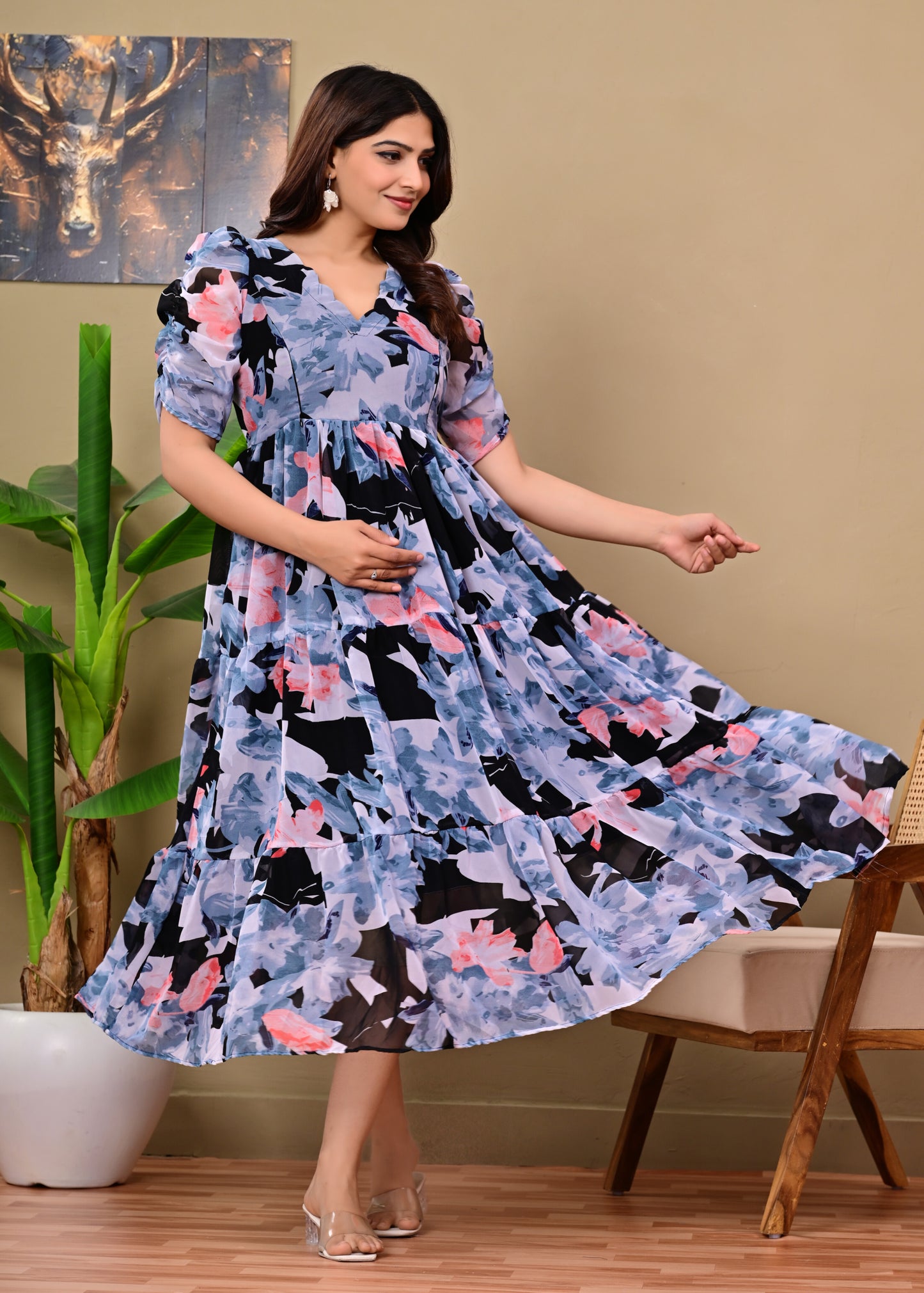 GORGETTE FEEDING KURTIS