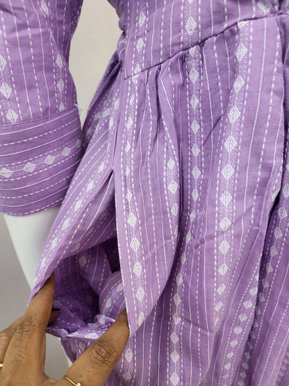 Kathawork 1tire feeding kurtis purple 7