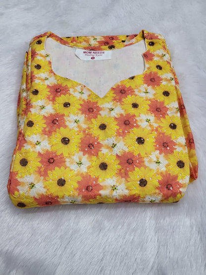 Digital prints Hakoba  ylw flowers