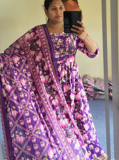 3pc sets in feeding with embroidery work