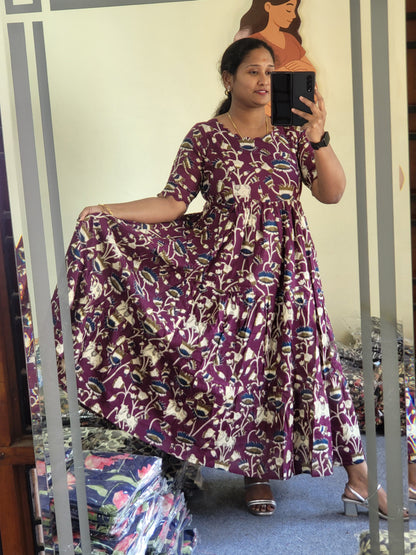 Kalamkaari  feeding kurtis