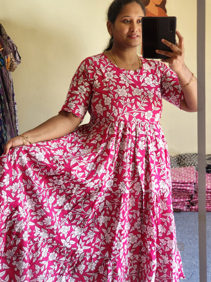 Kalamkaari feeding kurtis