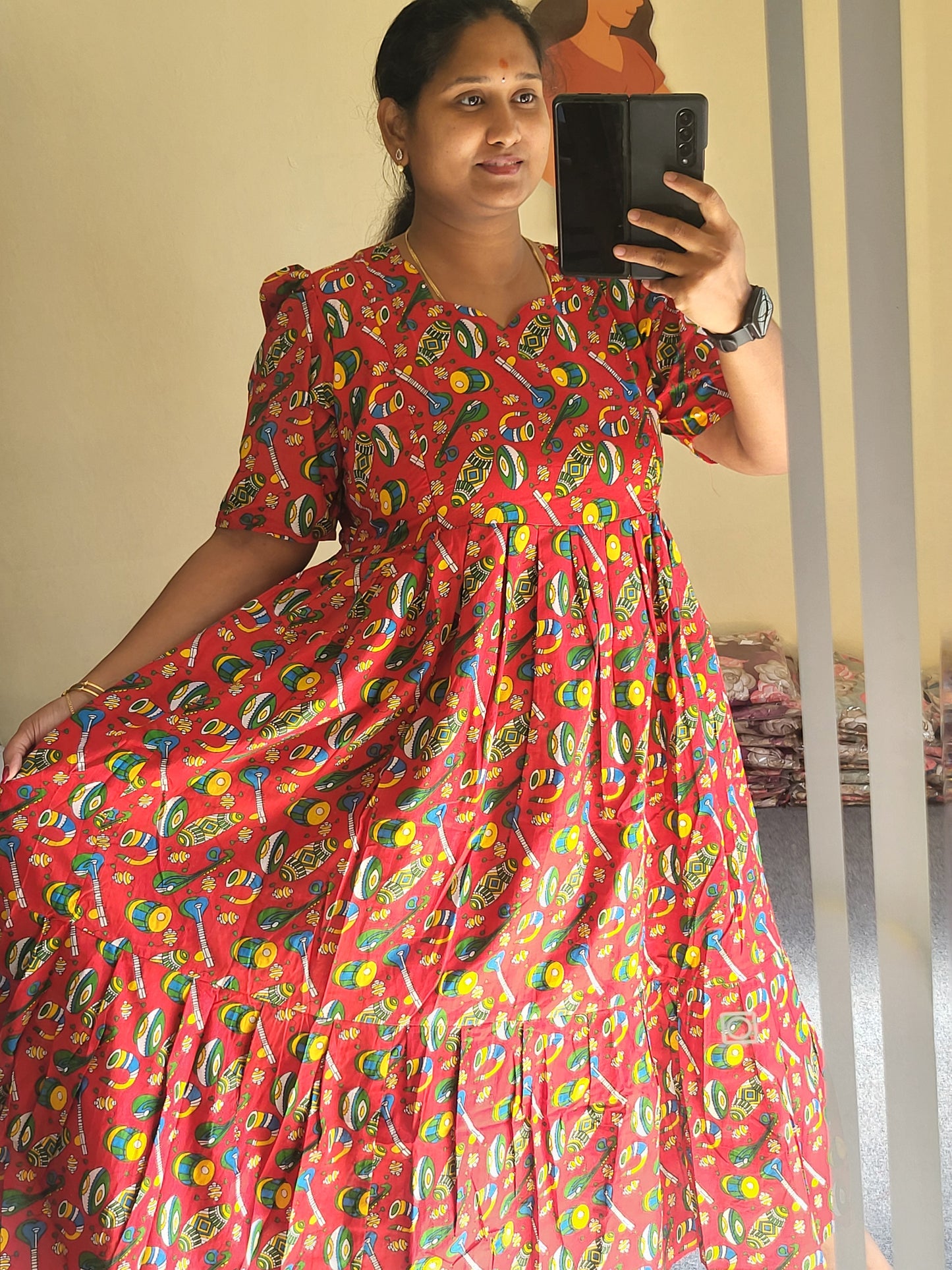 Kalamkaari full lining feeding