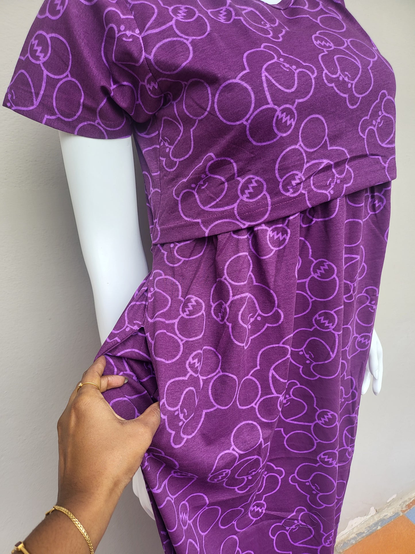 Pullup feeding dresses