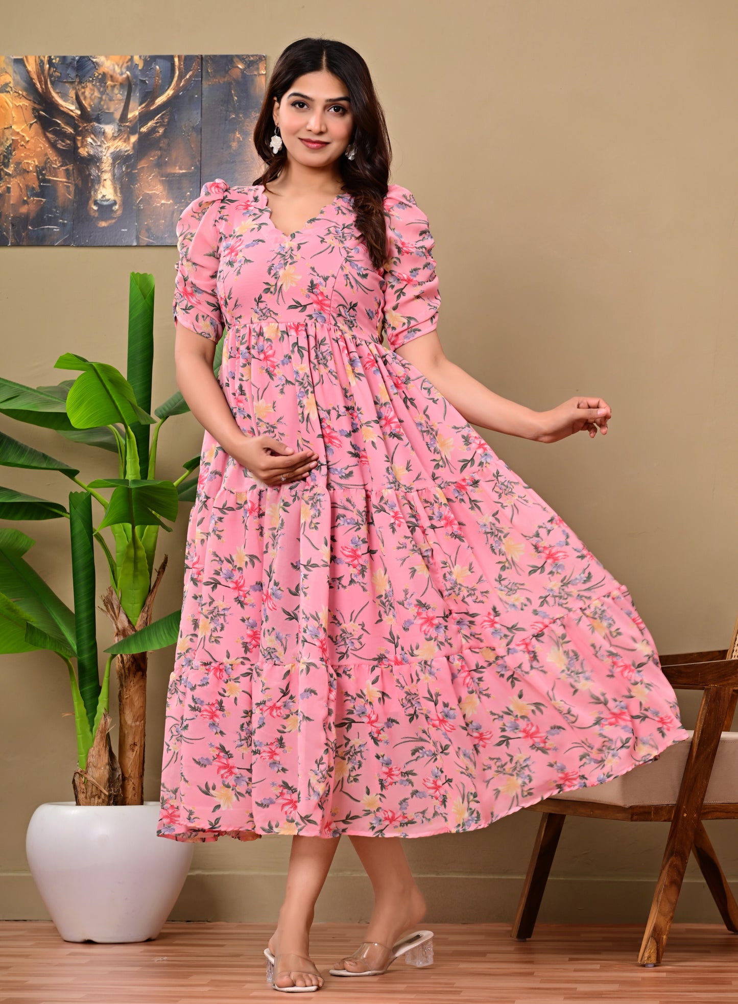 GORGETTE FEEDING KURTIS