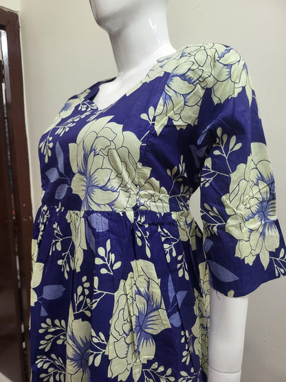 Feeding frock blueroses