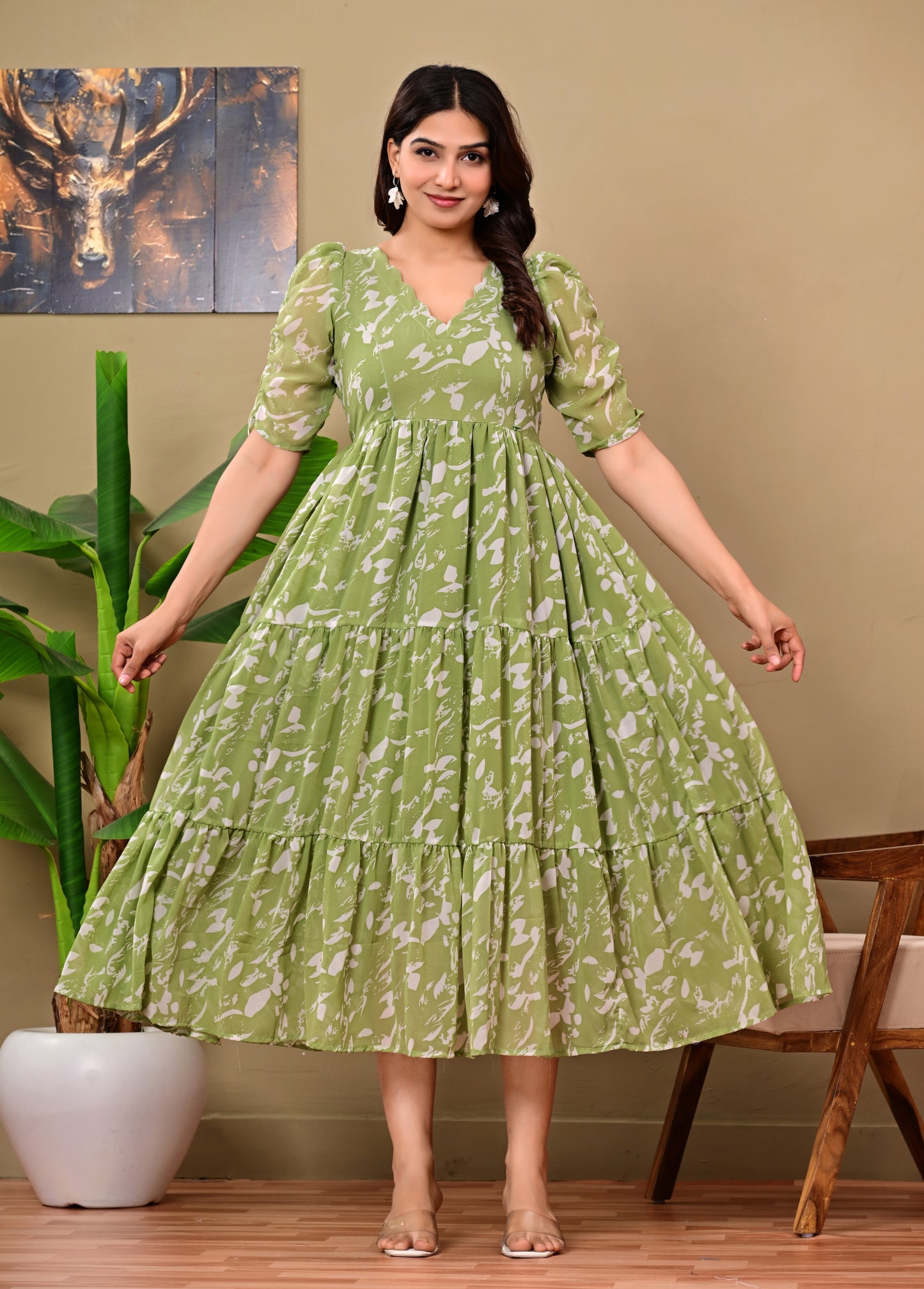 GORGETTE FEEDING KURTIS