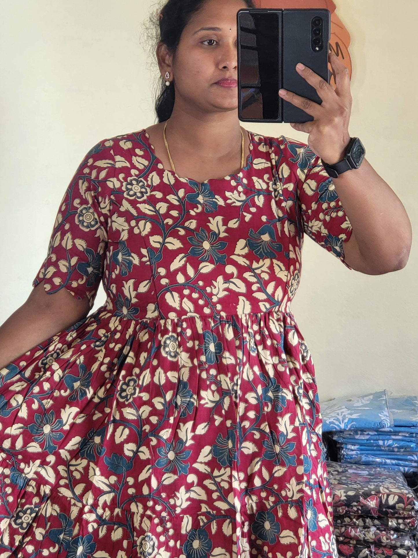 Kalamkaari feeding kurtis