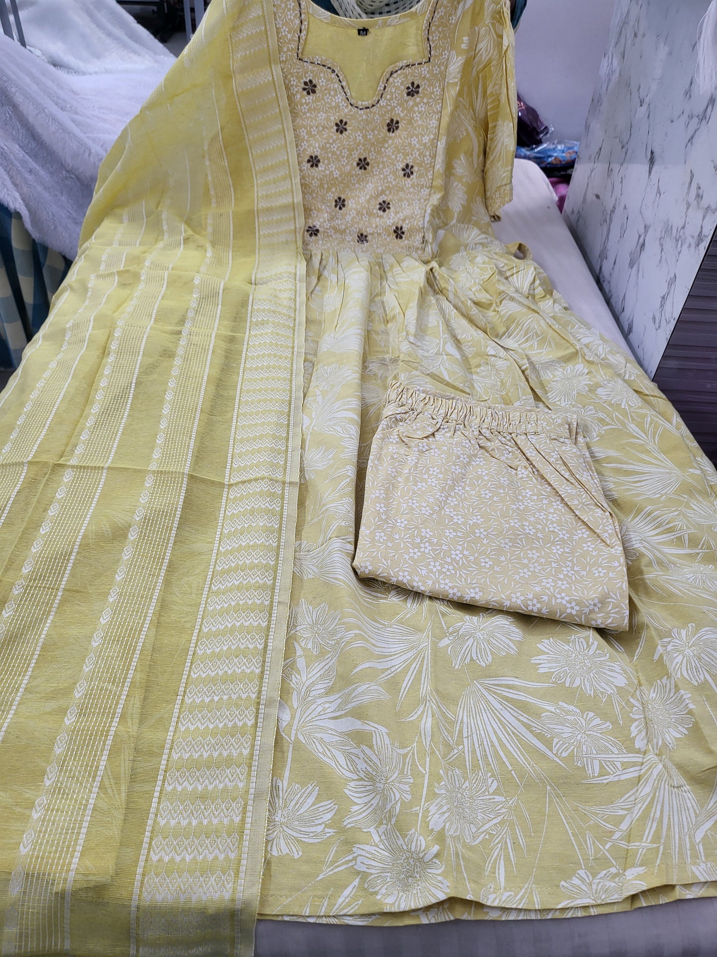 3pc sets in handloom cotton 2ndylw