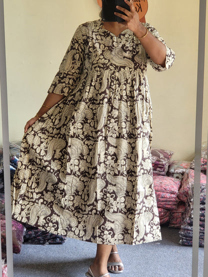 Full lining cotton Anarkali feeding