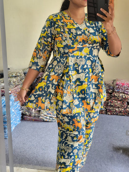 Co ord  sets in Kalamkaari feeding