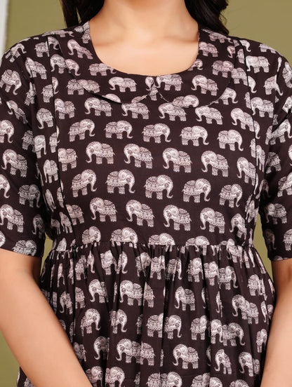 Pure cotton feeding Anarkali