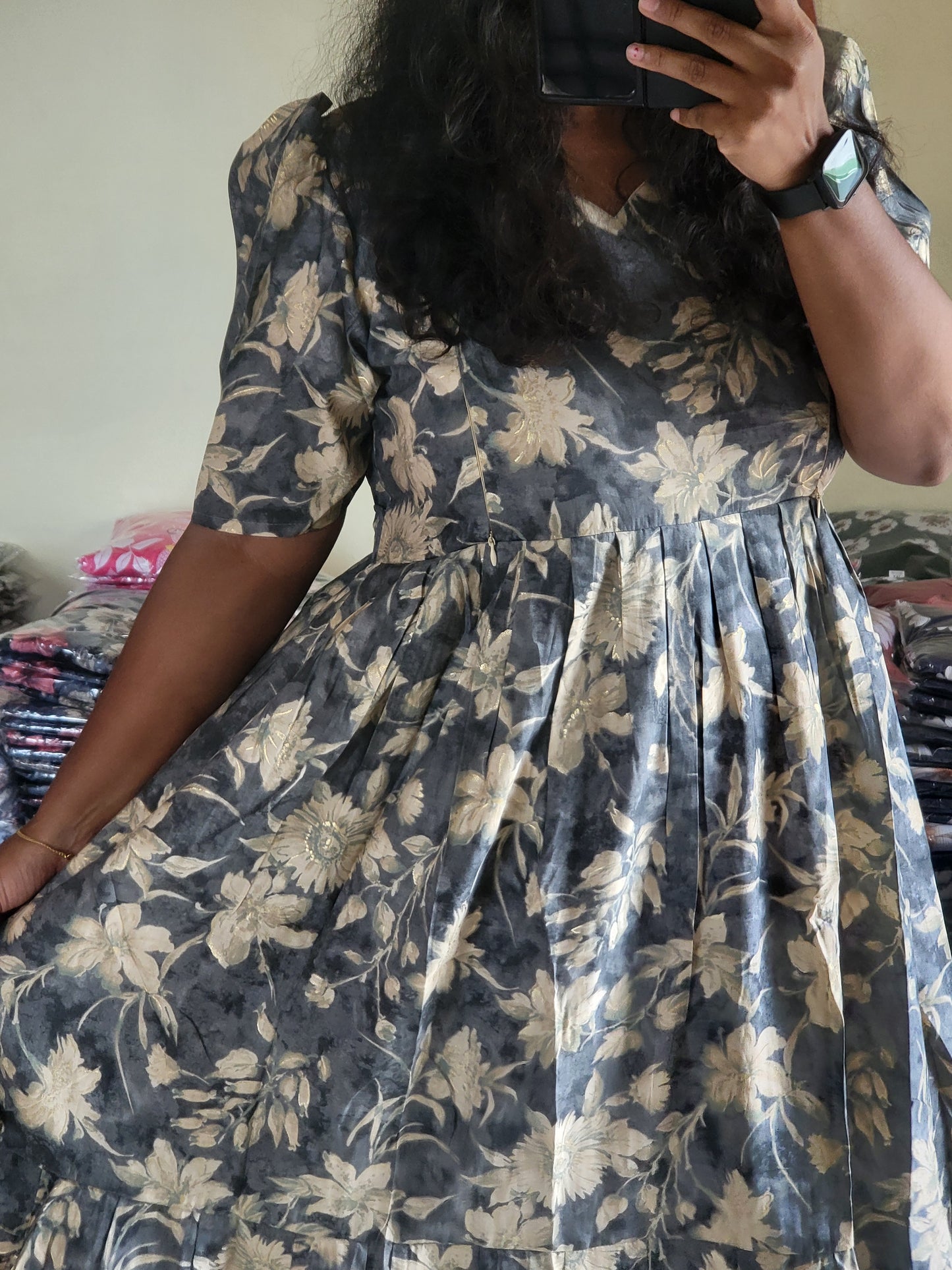 Modal chanderi feeding dresses