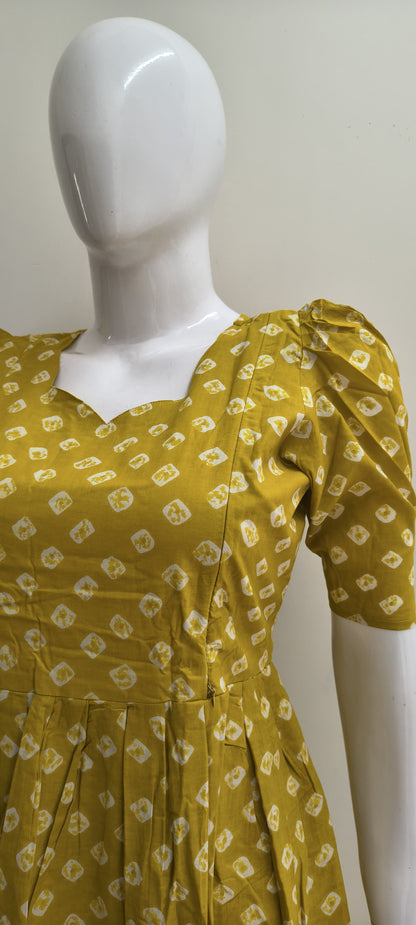 Yellow bandhini summer
