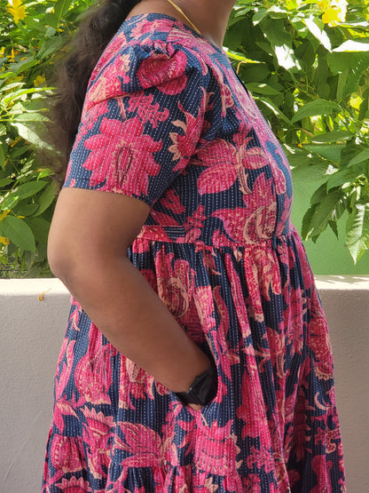 Kathawork Kalamkaari  feeding kurtis