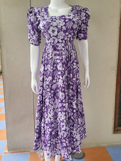 Pure cotton 3tire feeding kurtis