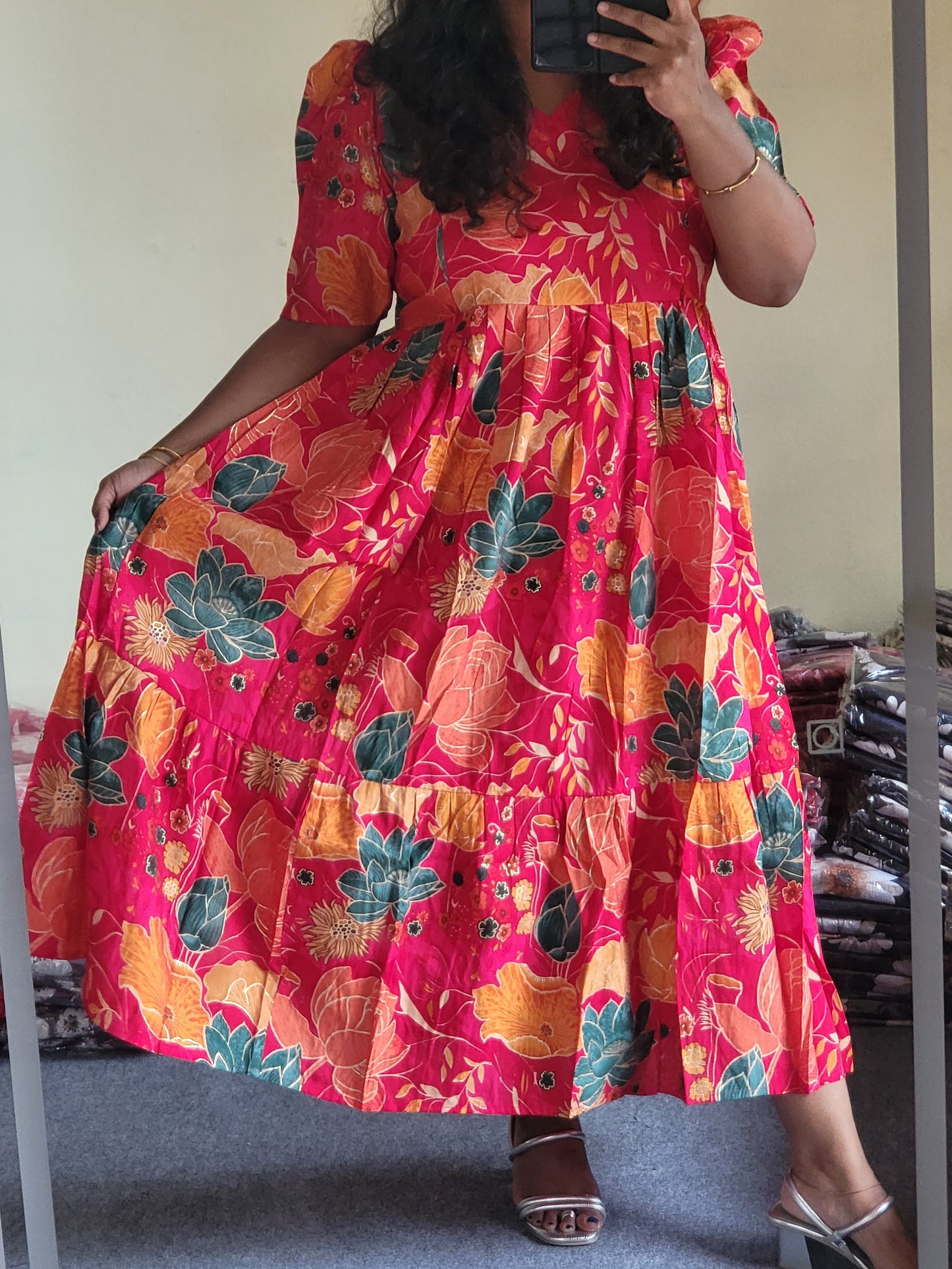 Modal chanderi feeding dresses