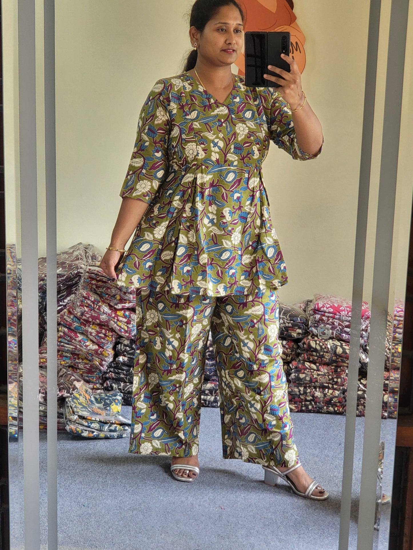 Co-ord sets in Kalamkaari feeding