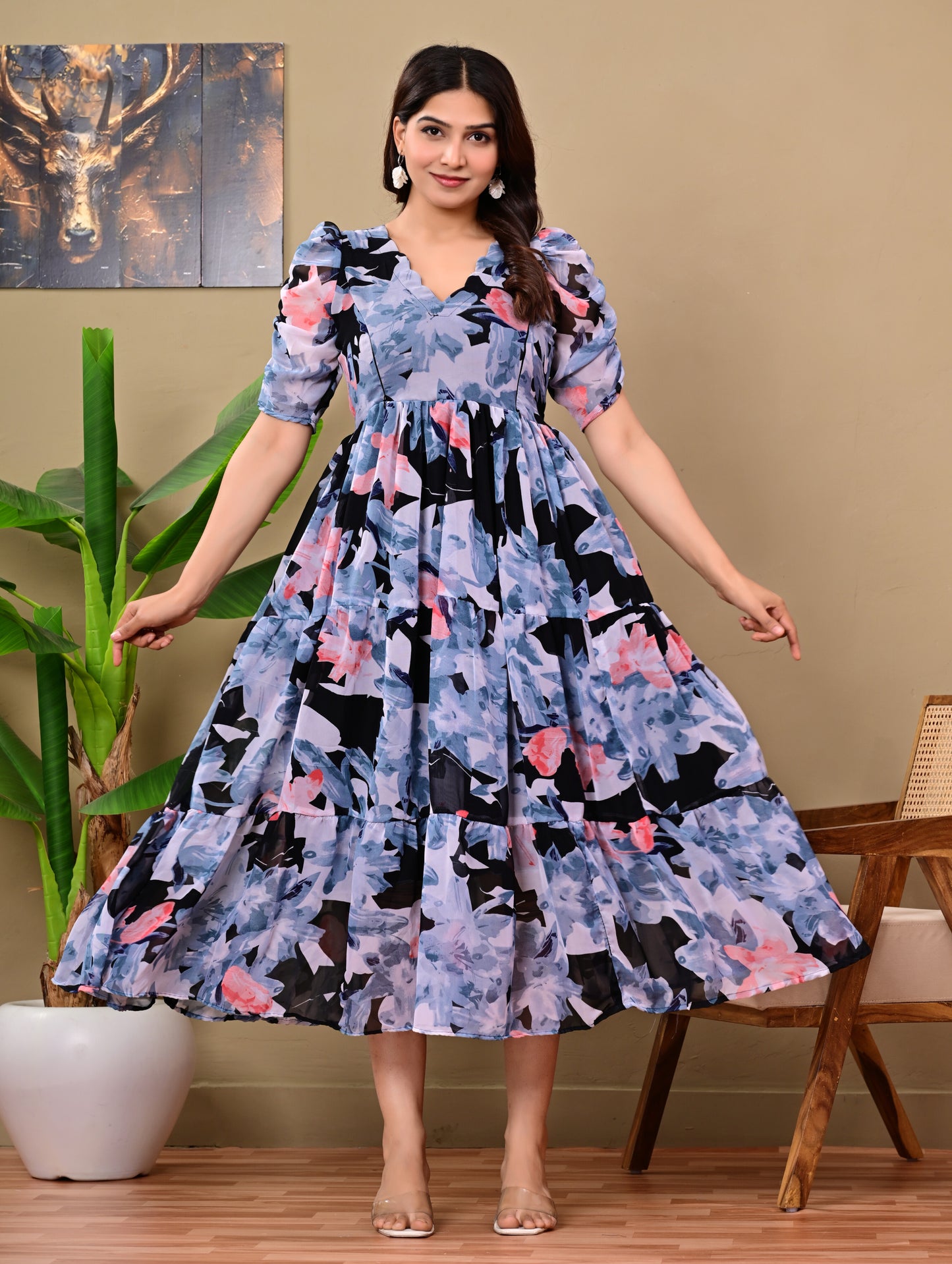 GORGETTE FEEDING KURTIS