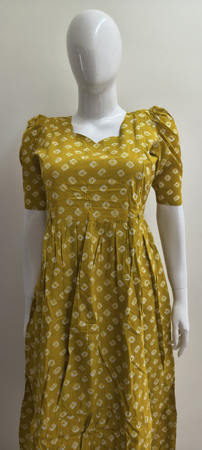 Yellow bandhini summer