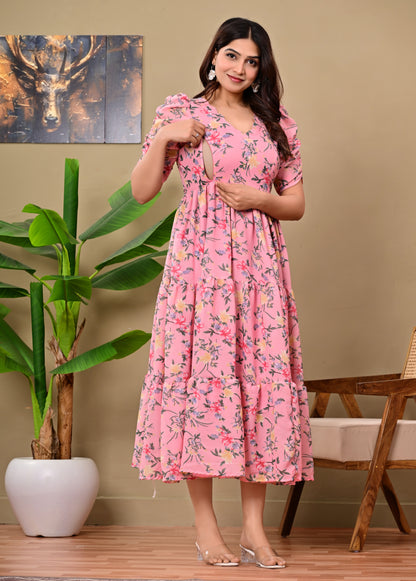 GORGETTE FEEDING KURTIS